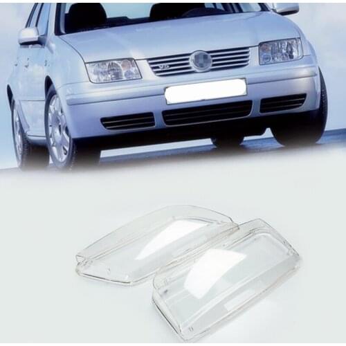 For Volkswagen Bora 1999-2005 1 Pair Left & Right Headlight Headlamp Clear Lenses Lens Clear Cover Transparent Cover