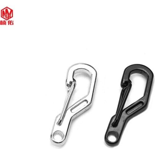10PCS Stainless Steel Gourd-Shaped Carabiner Tiger Baby Camping Climbing Backpack Keychain Paracord Buckle