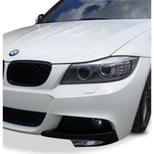 2x black car front BUMPER Splitter FOR BMW E90 E91 LCi 3 series 4 Dr Sedan/SW 2010 - 2012 LCi bumper Spoiler diffuser lip flap