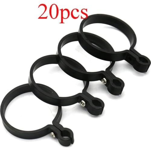 20PCS 6mm/8mm Water Pipe Clamp 30mm 40mm Carbon Tube Fixed Eight Character Buckle Connector Joint for Plant Nozzle System