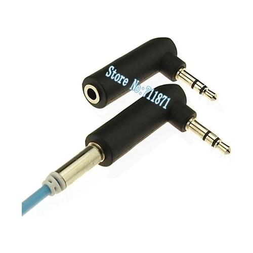 90 degree Right Angle 3 section 3.5mm audio Adapter Male Female 3.5mm audio Extension protect Connector 3.5mm Converter