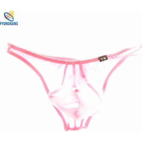 Bikini 2017 Sexy Mens Underwear Thong T Breathable Pants Mens G-Strings Man Briefs Thongs Nylon Sous Vetement Homme Sexy Hot