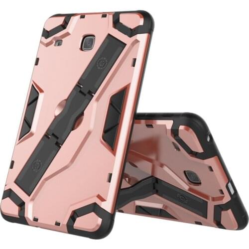 Armor Shockproof Case For Samsung Galaxy Tab E 8.0 Silicone TPU + PC Holder Cover For Galaxy Tab E 8.0 T375 T378 Case + FilmPen