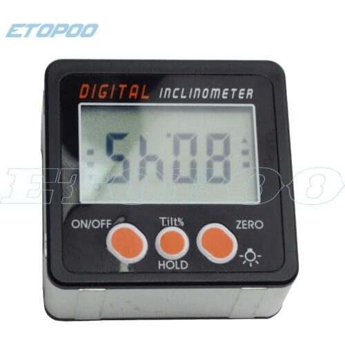 Digital Bevel Box Angle Gauge Meter mini Digital Protractor 360 degrees Magnets Base Digital Inclinometer Electronic protractor