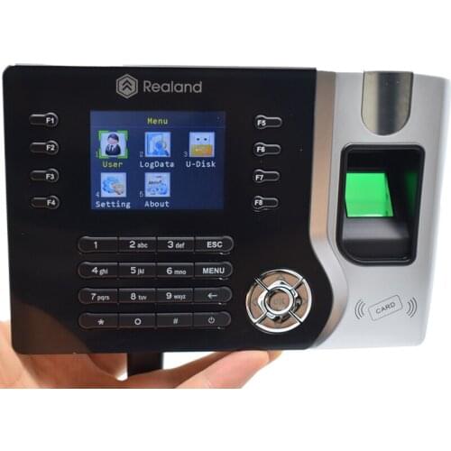 Employee Fingerprint Time Attendance Office Rfid Time Recorder Realand A-C071 High Quality USB TCP/IP