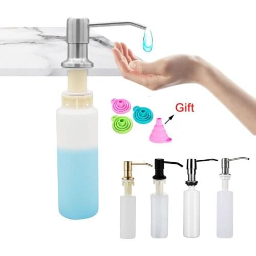 300ml Kitchen Liquid Soap Dispenser Pumps Kitchen Bathroom Soap Dispenser Sink Soap Bottle Kitchen Tool Cocina Botella de jabón