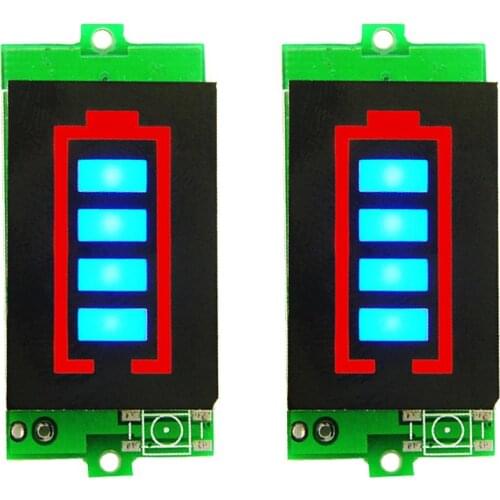 Lithium Battery Capacity Indicator Meter 1S 3S Tester Displaying Li-ion 44.2V/12.6V Power Level BMS PCB Protection Boards