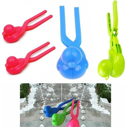 Duck Shaped Snowball Maker Clip Children Outdoor Winter Snow Sand Mold Tool Toy J2Y