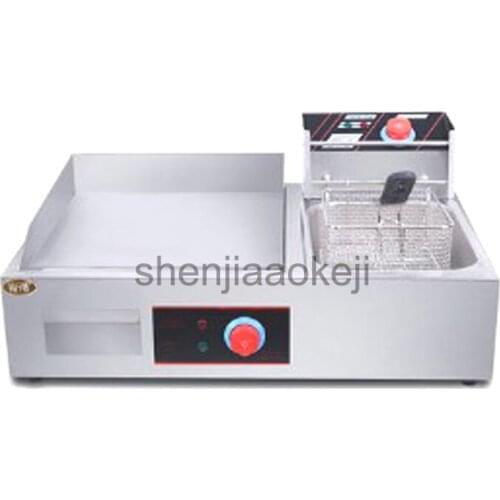 Commercial Electric Griddle Fryer JB-832 Stove Fryers Cooking Fryer Teppanyaki equipment 5.5L 220v/50hz 4700w 1pc