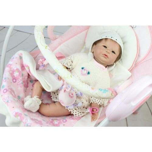 55cm Newborn Doll Lifelike Baby Reborn Doll with Clothes Fashion Silicone Reborn Dolls Toys for Childrens Gift