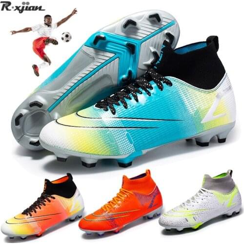 Hot Selling High Quality Lightweight Football Shoes Men Outdoor FG/TF Boys Football Boots High-top Non-slip Football ShoesUnisex
