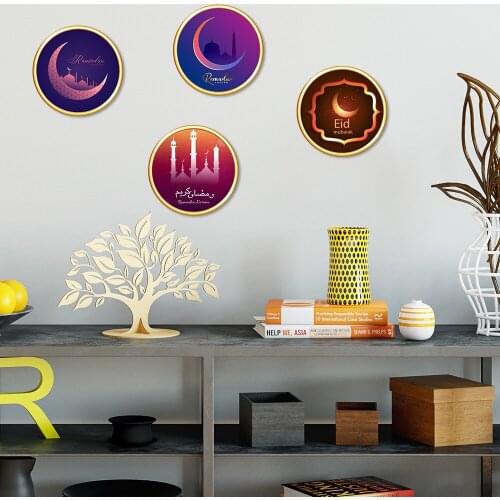 Muslim Ramadan Wall Sticker Islam Eid Mubarak Culture Sticker Bedroom Living Room Home Decoration Sticker