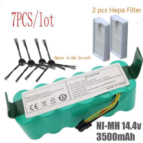 7pcs NI-MH 14.4V High quality 3500mAh FOR panda X500 Battery for Ecovacs Mirror CR120 Vacuum cleaner Dibea X500 X580 X600battery