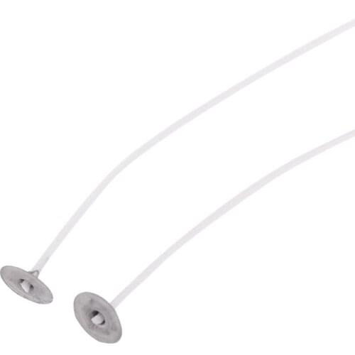 Y1UU 100Pcs Candle Wicks 12cm Cotton Core Pre Waxed With Sustainers For Candle Making