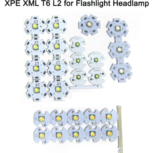 1PCS 3W 10W CREE XM-L2 T6 Chip LED Cold White 6500K Warm White 3000K LED Emitting Diode for LED Flash Light DIY Headlamp