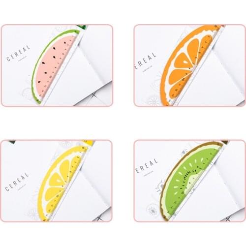 1pcs/lot Fresh Fruit Shape Wooden Ruler Student With Cute Stationery Ruler Fresh Natural Ruler