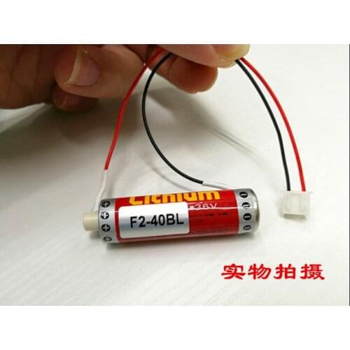 5PCS ER6B ER6 AA 3.6V FX1N/2N battery PLC lithium battery Diameter of 14.5MM * 50.5MM height with white plug
