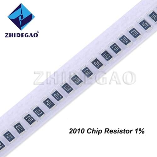 ZHIDEGAO 50pcs 2010 1% SMD Chip resistors 3/4W 0R - 10M 0 10 100 220 330 ohm 0R 10R 100R 220R 330R 1K 2.2K 3.3K 10K 100K 1M