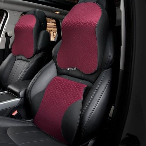 Car Seat Headrest Pillow Auto Memory Foam Car Neck Pillow Seat Head Support Lumbar Support For Office Chair Cushion For Car Auto