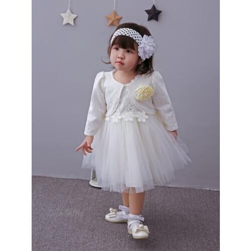 Brand Princess Toddler Baby Girl Party Dress Ceremonies 1 Year Birthday Baptism Dresses With Shawl For Girls Baby Clothing