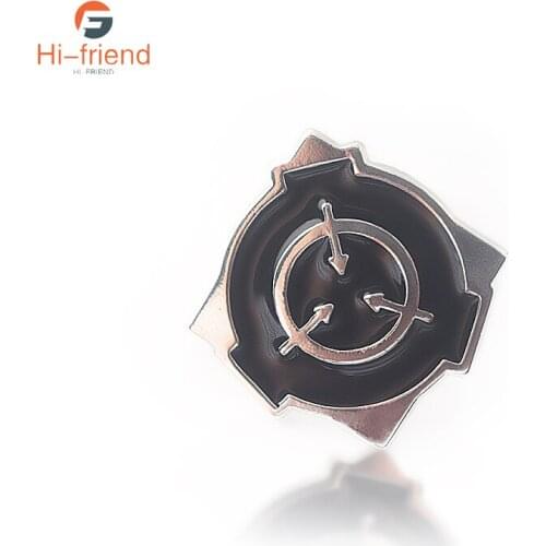 Game Secret Laboratory SCP Foundation Brooch Special Containment Procedures Metal Brooch Pin Windbreaker Hat Bag Jewelry