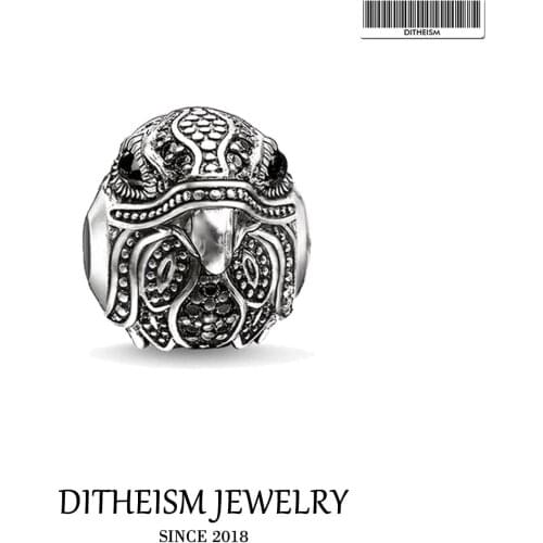 DIY Beads Eagle Falcon Charm ,2018 New Fashion Silver Jewelry Trendy Gift For Women Men Boy Girl Fit Bracelets Necklace Choker