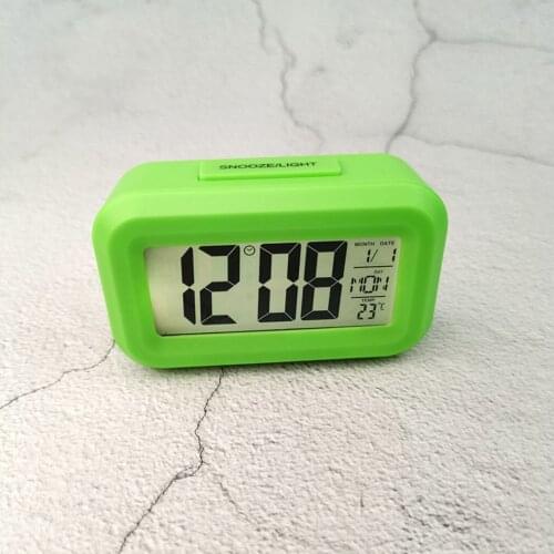 Backlight Clock Calendar Control Digital Electronic Garden Home Household