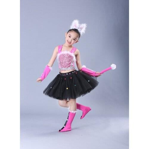 Children Leopard Print Cat Cosplay Costume Kids Dalmatian Dog Performance Costumes Carnival Party Dress Decor Halloween