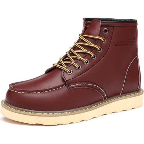 Designer New mens riding boots high-top mens leather desert boots sneakers casual warm winter men boots mens leather shoes