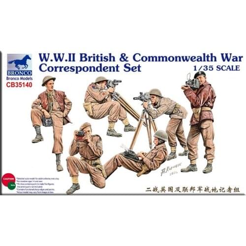 BRONCO CB35140 1/35 WWII British & Commonwealth War Correspondent Set - Scale model Kit