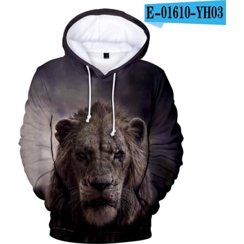 2021 New Hot Sale Film Glory Kingdom King The Lion King Simba 3D Hoodies Sweatshirt Men/Women Harajuku Hoodie Mens Kids Clothes