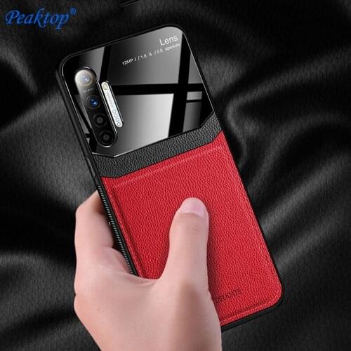 Shockproof Case for Realme X2 Pro XT 5 Pro leather Mirror glass Phone Back Cover for OPPO A5 A9 2020 F11 Reno 2 2Z Ace