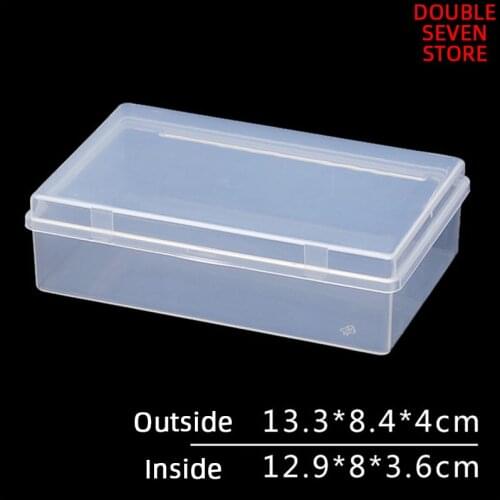14cm Rectangular thickened PP small objects storage parts box packaging box with lid QTY 1PCS