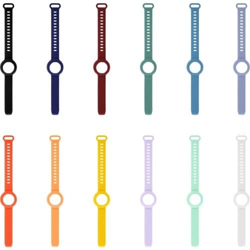 Bracelet Anti-lost GPS Tracker Silicone Case Cover Elderly Childrens Adjustable Wristband for Apple AirTag Tracking Accessories