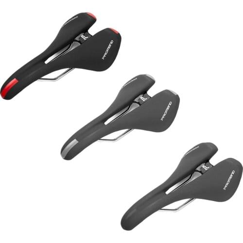 Comfortable Saddle MTB Road Bike Hollow Breathable Seat Leather Bicycle Cushion Mountain Bike Seat Cycling Accessories