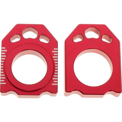 2pcs Motorcycle CNC Rear Adjuster Block Chain for HONDA CR 125 250 R CRF250X