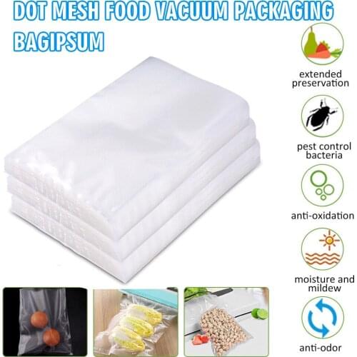 100Pcs BPA Free Vacuum Sealer Bags Food Storage Saver Heat Seal 15*20CM Household Kitchen Cooking Vacuum Packaging Saran Bags