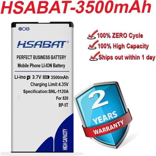 HSABAT BP-5T 3500mAh Battery for Nokia Lumia 820 Arrow RM-878 825 Lumia 820T Lumia 820.2 Lumia 825