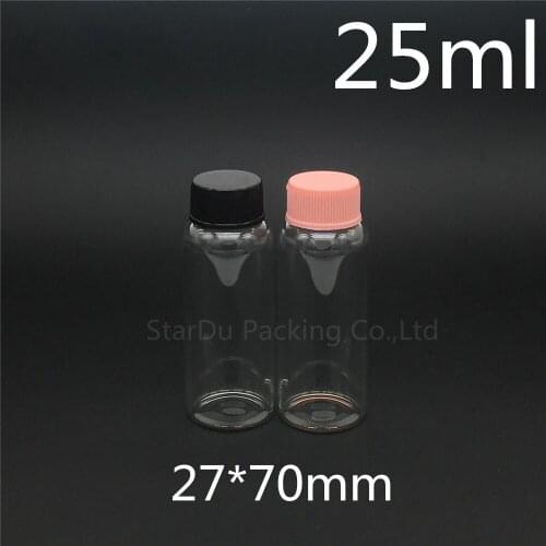 Free shipping 500pcs/lot diameter 27mm 25ml glass bottle Plastic cap for vinegar alcohol, carft/storage candy bottles