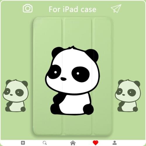Cute Panda ipad 10 5 pro Case for 10 2 ipad 7th generation Luxury 12 9 Pro 2020 Cases For Air 2 Mini 5 Back Cover Accessories