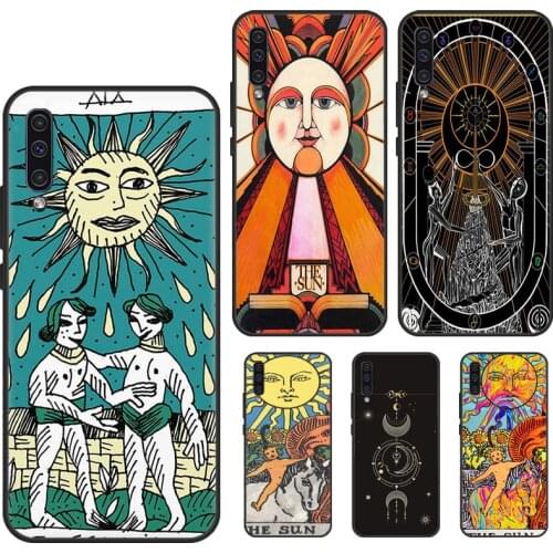 The SUN Tarot card Case Cover For Samsung A52 A32 A72 A12 A11 A31 A41 A51 A71 A20e A21S A10 A20S A40 A50 A70