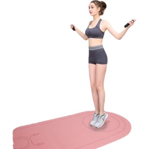 Shipping Home Indoor Fitness Rope Jumping Dance Sports TPE Yoga Soundproof Mat