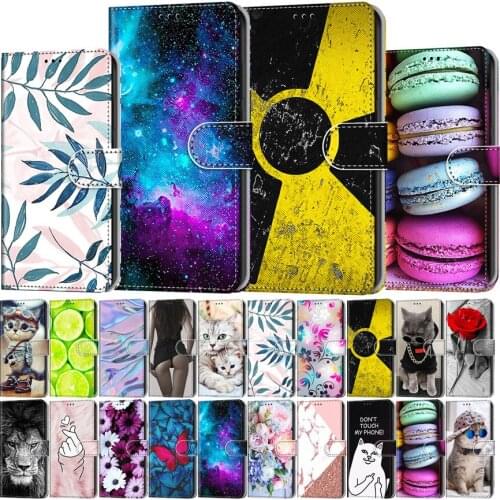 Etui Cute Card Slot Wallet Flip Case For Samsung Galaxy J4 Plus J6 Prime 2018 J330 J530 J730 M01 M11 M31 M51 M31S Fundas Cover