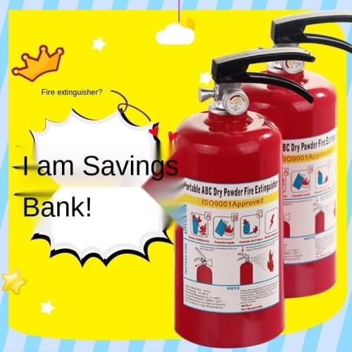 Creative home decoration piggy bank children change piggy bank fire extinguisher piggy bank