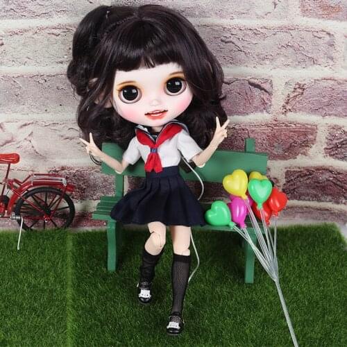 ICY DBS Blyth Doll No.BL9219 Dark Purple hair Full Teeth Smile Matte face Joint body 1/6 bjd ob24 anime girl