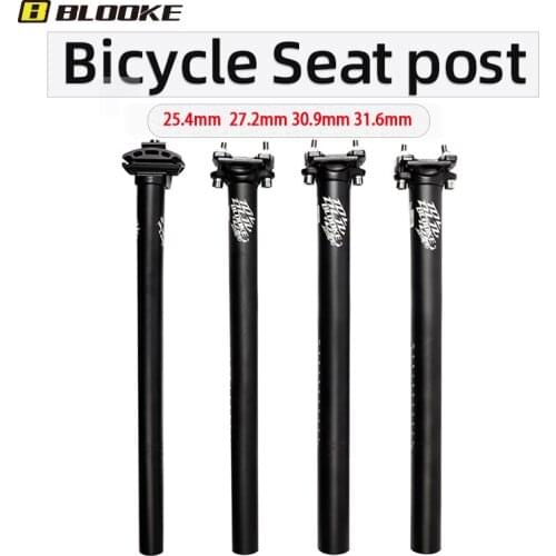 BLOOKE MTB Bicycle Seatpost 27.2mm 30.9mm 31.6mm Aluminum Alloy 400mm Seat Post Tube Superlight Pipe Mountain Bike Cycling Parts