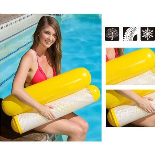 New Inflatable Water Hammock Home Outdoor Furniture Floating Bed Lounge Chair Garden Swimming Pool Float For Adult Drop Shipping
