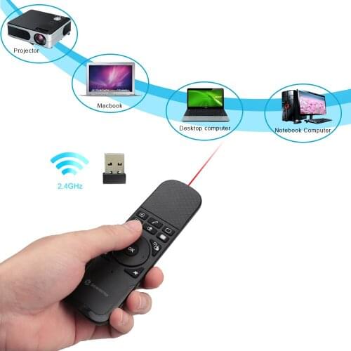 Original Zoweetek I7 PPT Presentation Wireless Presenter Android Air Mouse Control Remote Controller for TV Top Box IPTV HTPC