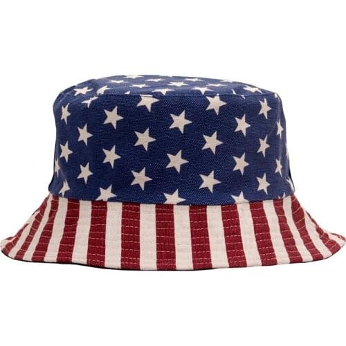 Панамка American flag Fisherman hat Souvenir hat Sunshade hat Star Spangled hat flag hat The stars stripes bucket hat панамы