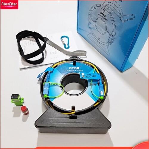 500M/1Km/2Km OTDR SC APC - SC UPC Blind Zone Eliminator Mini Portable Fiber Rings SC/APC SC/UPC SM 1310/1550nm Launch Cable Box